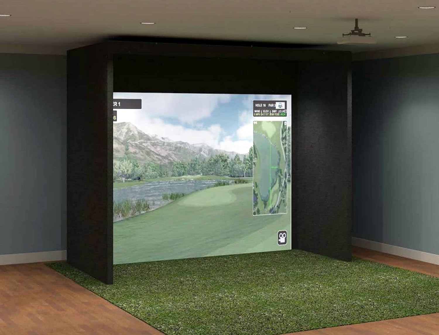 Mevo+ Golf Simulator/Enclosure Package